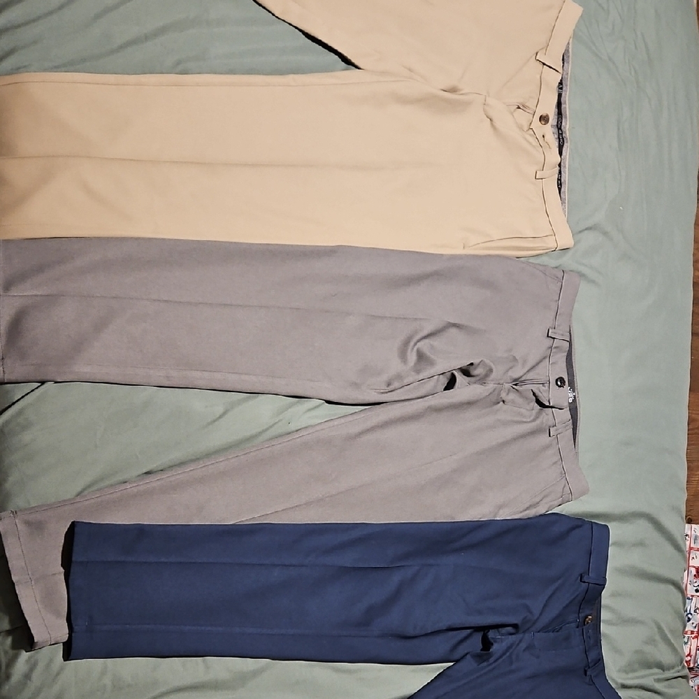 Three Pairs Hagar Slim Fit 30 X 30 Dress Pants